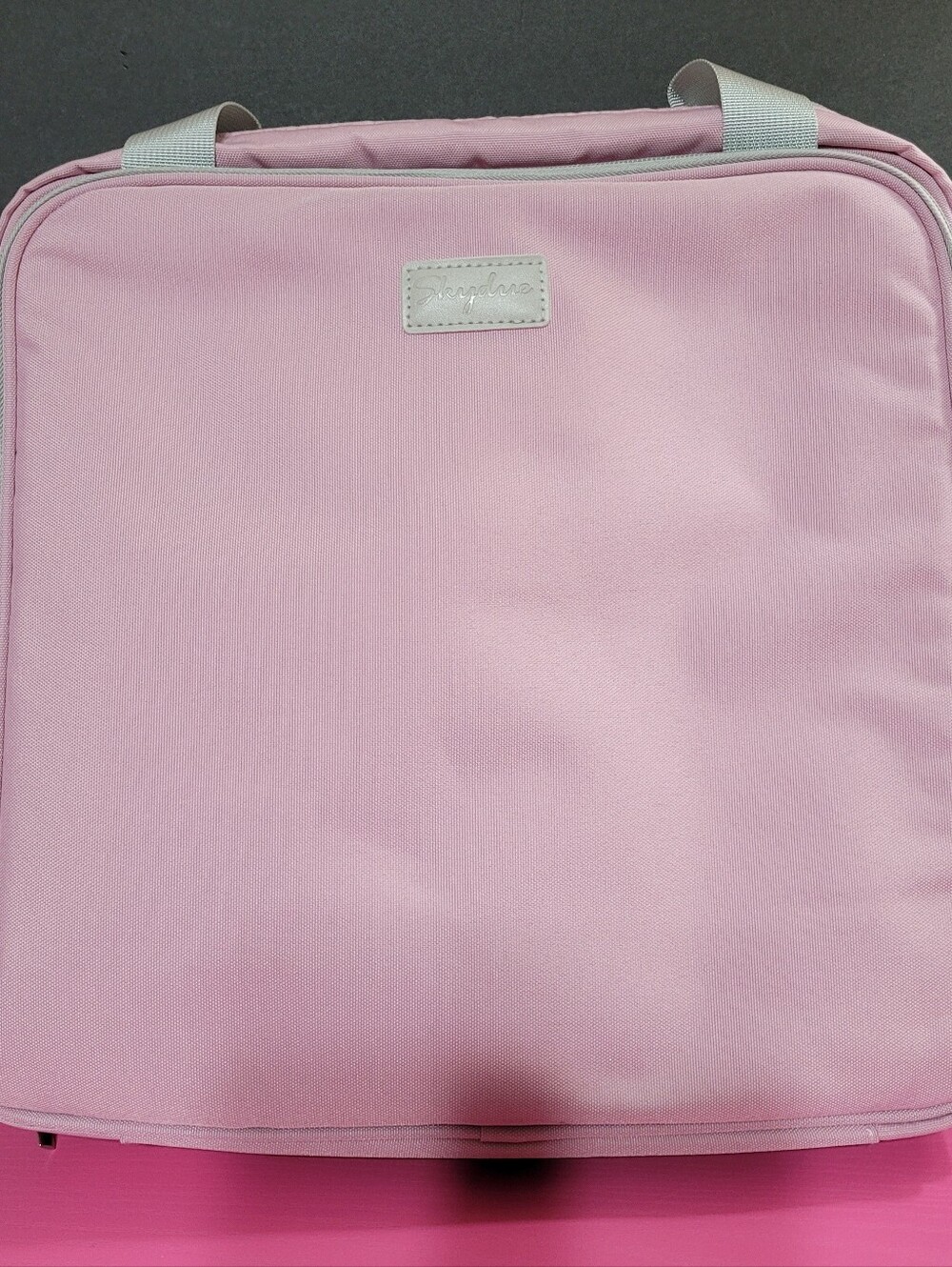 Skydue Pink Three Ring Binder Organizer Zip Tote With Strap
